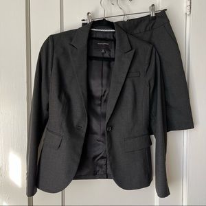 Banana Republic Jacket and Skirt Set
Size 0P for both 
Dark Grey